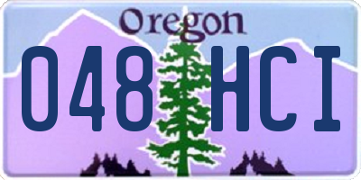 OR license plate 048HCI
