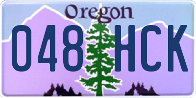 OR license plate 048HCK