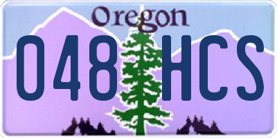 OR license plate 048HCS