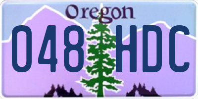 OR license plate 048HDC