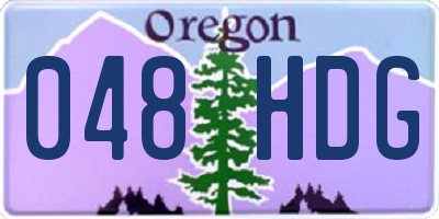 OR license plate 048HDG