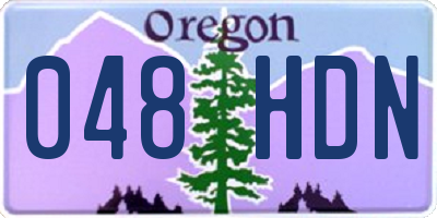 OR license plate 048HDN