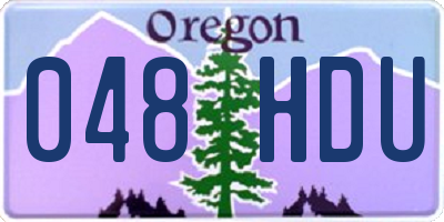 OR license plate 048HDU