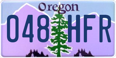 OR license plate 048HFR