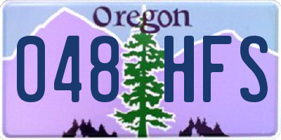 OR license plate 048HFS