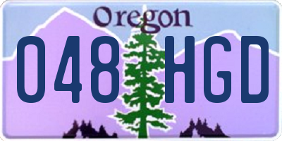 OR license plate 048HGD