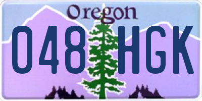 OR license plate 048HGK