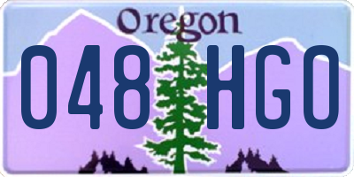 OR license plate 048HGO