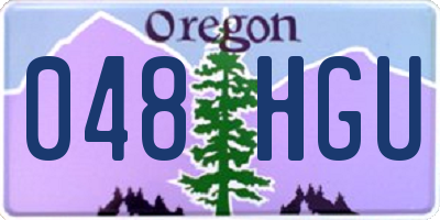 OR license plate 048HGU