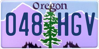 OR license plate 048HGV