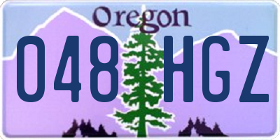 OR license plate 048HGZ