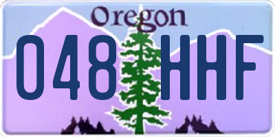 OR license plate 048HHF