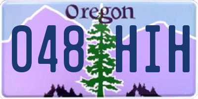 OR license plate 048HIH