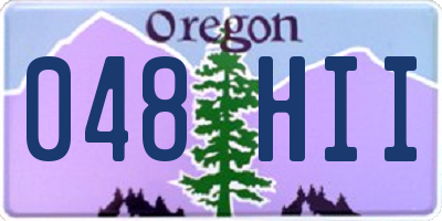 OR license plate 048HII