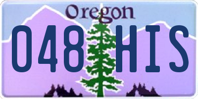 OR license plate 048HIS