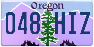 OR license plate 048HIZ