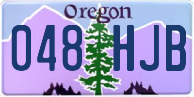 OR license plate 048HJB