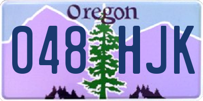 OR license plate 048HJK