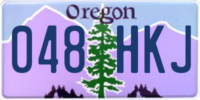 OR license plate 048HKJ