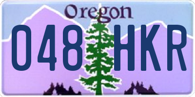 OR license plate 048HKR