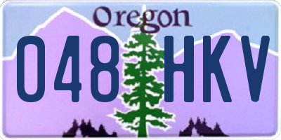 OR license plate 048HKV