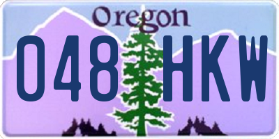 OR license plate 048HKW