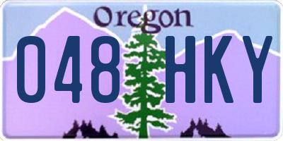 OR license plate 048HKY
