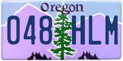 OR license plate 048HLM