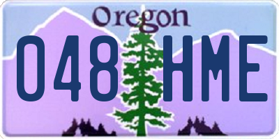 OR license plate 048HME