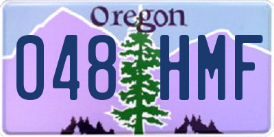 OR license plate 048HMF