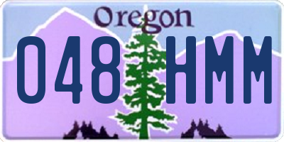OR license plate 048HMM