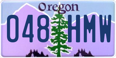 OR license plate 048HMW