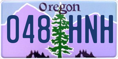 OR license plate 048HNH