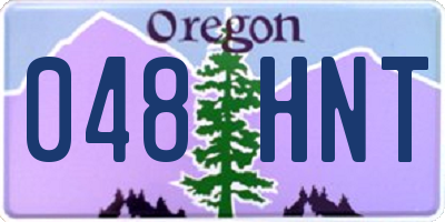 OR license plate 048HNT