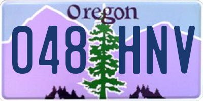 OR license plate 048HNV