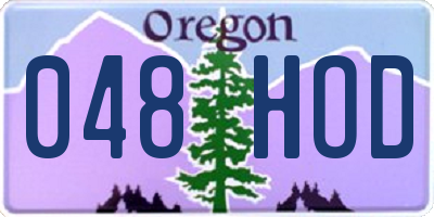 OR license plate 048HOD