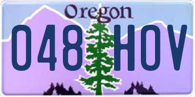 OR license plate 048HOV