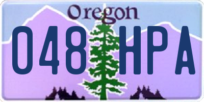OR license plate 048HPA