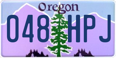 OR license plate 048HPJ