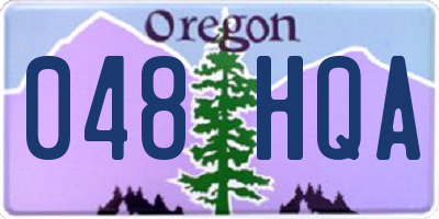 OR license plate 048HQA