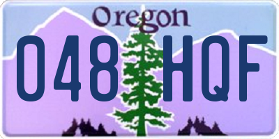 OR license plate 048HQF