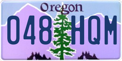 OR license plate 048HQM