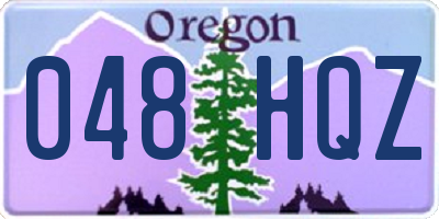 OR license plate 048HQZ