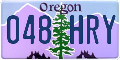OR license plate 048HRY