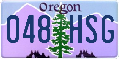 OR license plate 048HSG