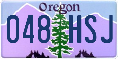 OR license plate 048HSJ