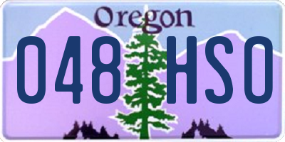 OR license plate 048HSO