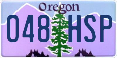 OR license plate 048HSP