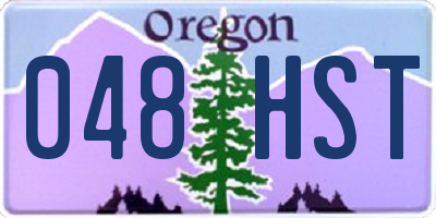 OR license plate 048HST