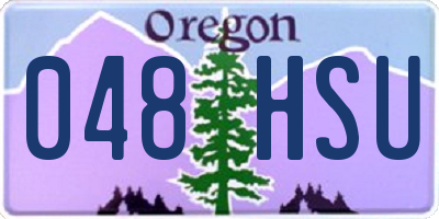 OR license plate 048HSU